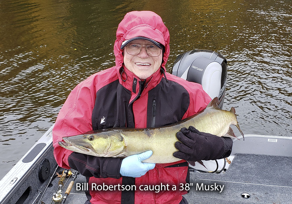 Bill Robertson released a 38" musky